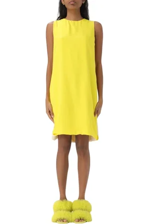 Msgm Damen, Kleider, Gelb, MGröße: