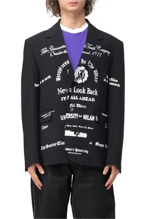 Msgm Herren, Jacken, Schwarzk, XLGröße: