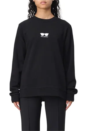 Karl Lagerfeld Damen, Sweatshirts & Hoodies, Schwarzk, SGröße: