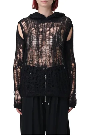 Rick Owens Damen, Sweatshirts & Hoodies, Schwarzk, SGröße: