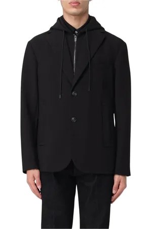 Emporio Armani Herren, Jacken, Schwarzk, SGröße: