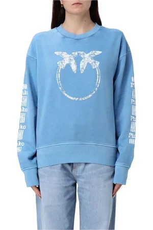 Pinko Damen, Sweatshirts & Hoodies, Blau, MGröße: