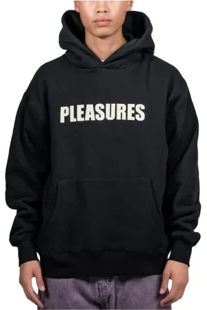 Pleasures Herren, Sweatshirts & Hoodies, Schwarzk, MGröße: