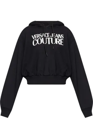 VERSACE Damen, Sweatshirts & Hoodies, Schwarzk, MGröße: