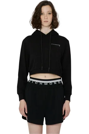 John Richmond Damen, Sweatshirts & Hoodies, Schwarzk, MGröße: