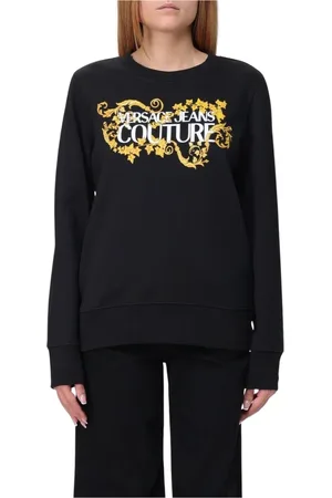VERSACE Damen, Sweatshirts & Hoodies, Schwarzk, 2XSGröße: