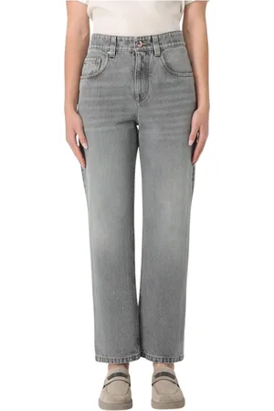 Brunello Cucinelli Damen, Jeans, Grau, XSGröße: