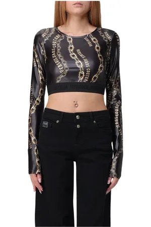 VERSACE Damen, Oberteile, Schwarzk, 3XSGröße: