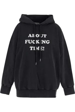 Stella McCartney Damen, Sweatshirts & Hoodies, Schwarzk, MGröße: