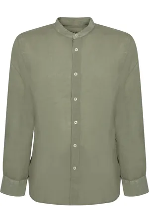 120% Lino Herren, Shirts, Grün, LGröße:
