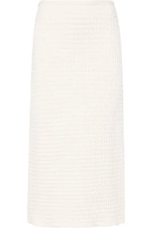 Jil Sander Damen, Röcke, Weiß, SGröße: