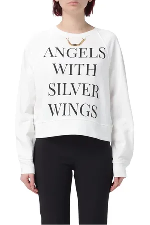 Elisabetta Franchi Damen, Sweatshirts & Hoodies, Weiß, 2XLGröße: