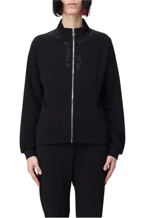 Liu Jo Damen, Sweatshirts & Hoodies, Schwarzk, LGröße: