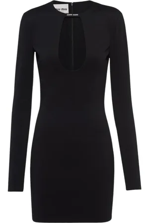 Miu Miu Damen, Kleider, Schwarzk, 2XSGröße: