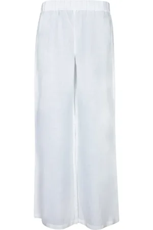 120% Lino Damen, Hosen, Weiß, LGröße: