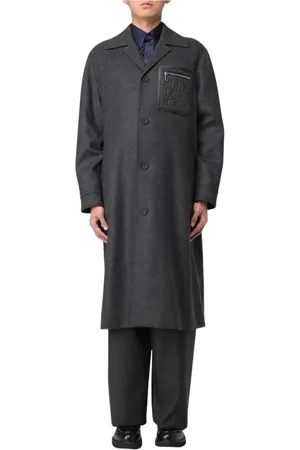 Fendi Herren, Mäntel, Grau, MGröße: