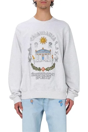 Casablanca Herren, Sweatshirts & Hoodies, Grau, LGröße: