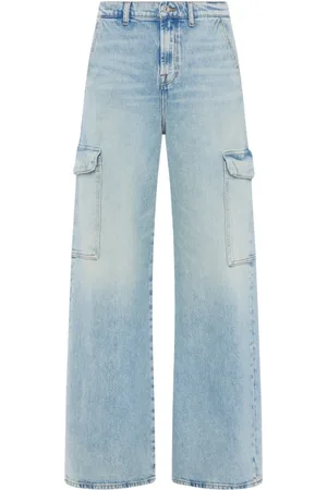 7 for all Mankind Damen, Jeans, Blau, W26Größe: