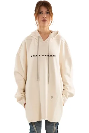 Rick Owens Damen, Sweatshirts & Hoodies, Weiß, MGröße: