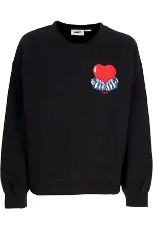 Obey Damen, Sweatshirts & Hoodies, Schwarzk, SGröße: