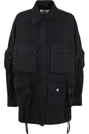 The Attico Damen, Jacken, Schwarzk, 2XSGröße: