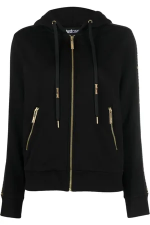 Roberto Cavalli Damen, Sweatshirts & Hoodies, Schwarzk, 2XSGröße: