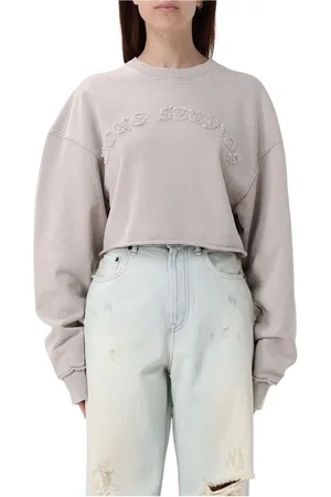 Acne Studios Damen, Sweatshirts & Hoodies, Grau, 2XSGröße: