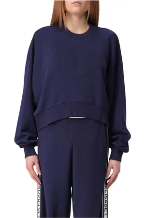 Elisabetta Franchi Damen, Sweatshirts & Hoodies, Blau, SGröße: