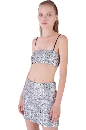 Silvian Heach Damen, Oberteile, Grau, 2XSGröße: