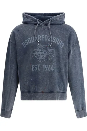 Dsquared2 Herren, Sweatshirts & Hoodies, Blau, XLGröße: