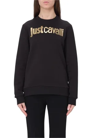 Roberto Cavalli Damen, Sweatshirts & Hoodies, Schwarzk, SGröße: