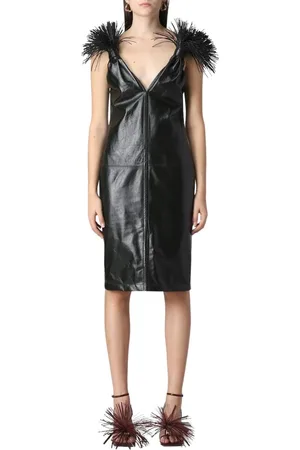 Bottega Veneta Damen, Kleider, Schwarzk, 2XSGröße: