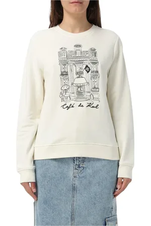 Karl Lagerfeld Damen, Sweatshirts & Hoodies, Weiß, MGröße: