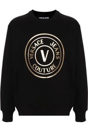 VERSACE Herren, Sweatshirts & Hoodies, Schwarzk, 2XLGröße: