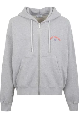 OFF-WHITE Herren, Sweatshirts & Hoodies, Grau, LGröße: