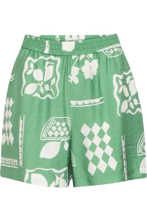 Ichi Damen, Shorts, Grün, MGröße: