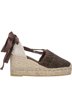 Espadrilles Damen, Schuhe, Braun, 39 EUGröße: