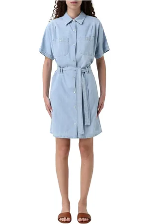 A.P.C. Damen, Kleider, Blau, LGröße: