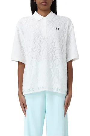 Fred Perry Damen, Oberteile, Weiß, MGröße: