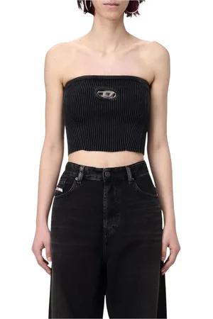 Diesel Damen, Oberteile, Schwarzk, MGröße: