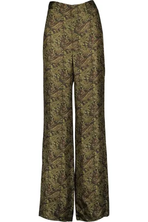 Saint Laurent Damen, Hosen, Grün, MGröße: