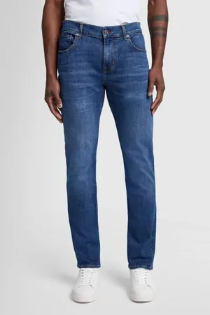 7 for all Mankind Herren, Jeans, Blau, W33Größe:
