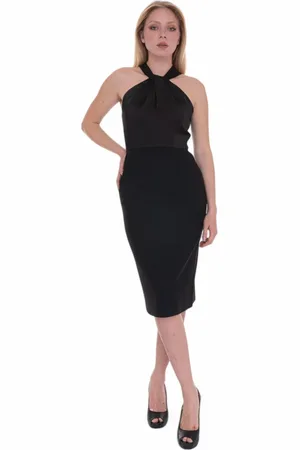 HUGO BOSS Damen, Kleider, Schwarzk, MGröße: