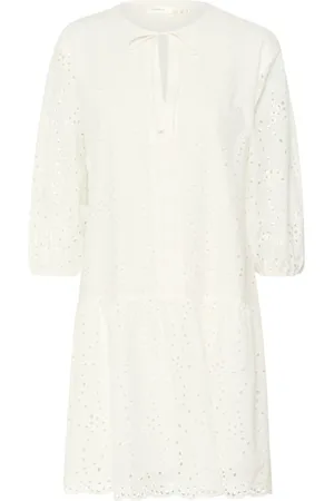 INWEAR Damen, Kleider, Weiß, SGröße:
