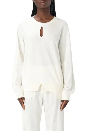 Liu Jo Damen, Sweatshirts & Hoodies, Weiß, LGröße: