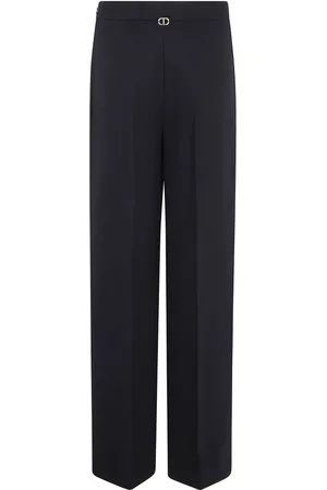 Twin-Set Damen, Hosen, Schwarzk, MGröße: