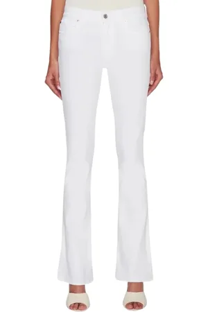 7 for all Mankind Damen, Hosen, Weiß, W28Größe: