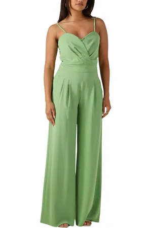 ACCESS FASHION Damen, Jumpsuits & Playsuits, Grün, MGröße: