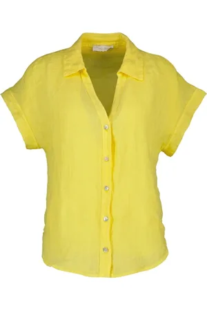 AMELIE & AMELIE Damen, Blusen & Hemden, Gelb, SGröße: