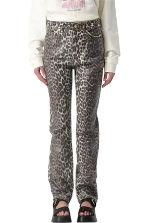 Ganni Damen, Jeans, Braun, W28Größe: